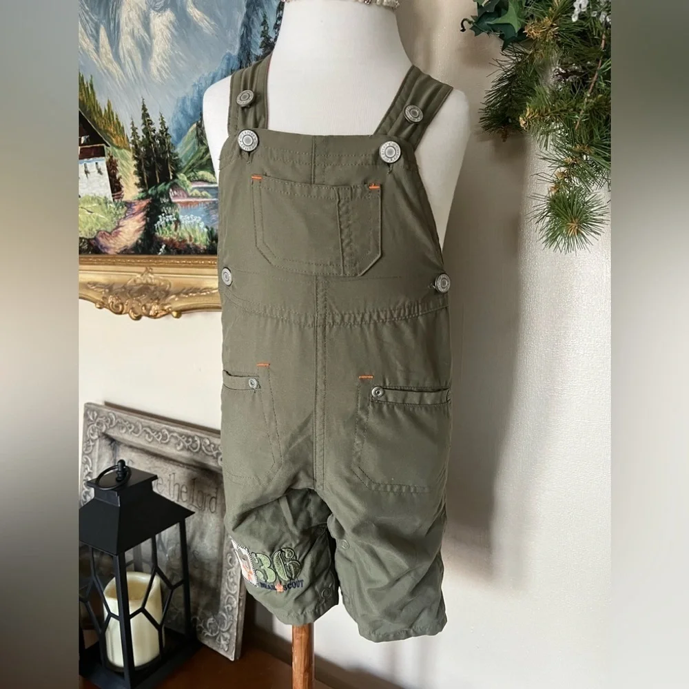 Bear Scout Overalls 6 Months